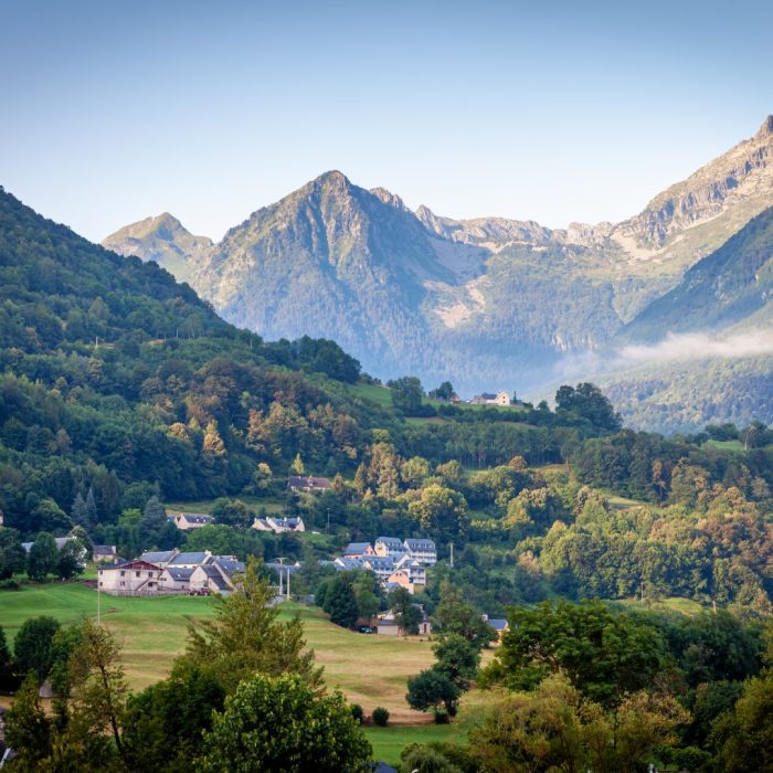 City center, Luz-Saint-Sauveur is a commune in the Hautes-Pyrénées department in the Occitan region of south-western France, on the Baztan river.